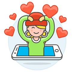 Online Dating 1 5 Illustration from UX Colors Set