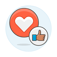 Social Network Love 6 Illustration from UX Colors Set