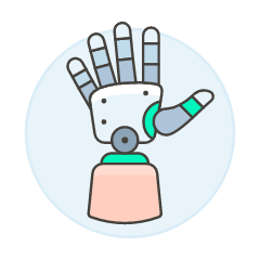 Prosthetic Hand 1 Illustration from UX Colors Set