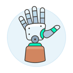 Prosthetic Hand 3 Illustration from UX Colors Set