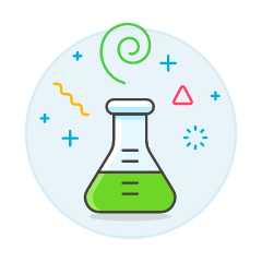 Erlenmeyer Flask Illustration from UX Colors Set