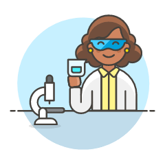 Scientist 1 2 Illustration from UX Colors Set