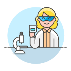 Scientist 1 3 Illustration from UX Colors Set