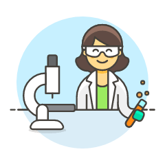 Scientist 4 5 Illustration from UX Colors Set