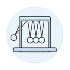 Newton Cradle Illustration from UX Colors Set