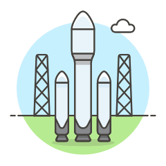 Rocket 1 Illustration from UX Colors Set