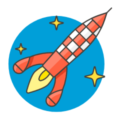 Rocket 5 Illustration from UX Colors Set