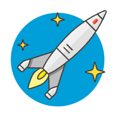 Rocket 6 Illustration from UX Colors Set