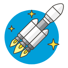 Rocket 7 Illustration from UX Colors Set