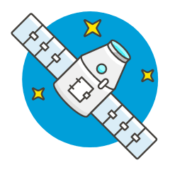 Satellite 2 Illustration from UX Colors Set