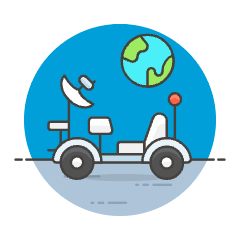 Space Rover Illustration from UX Colors Set