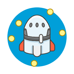 Spacecraft 1 Illustration from UX Colors Set