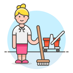 Janitor 1 Illustration from UX Colors Set