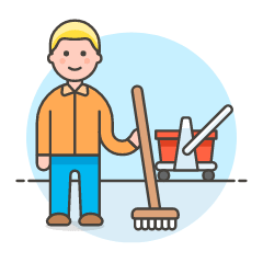 Janitor 2 Illustration from UX Colors Set