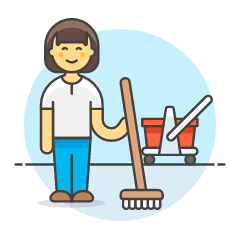 Janitor 5 Illustration from UX Colors Set