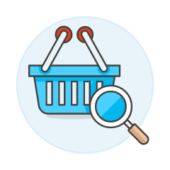 Shopping Basket View Illustration from UX Colors Set