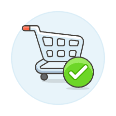 Shopping Cart Check Illustration from UX Colors Set