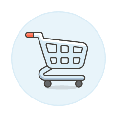 Shopping Cart Illustration from UX Colors Set