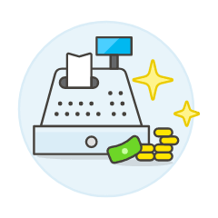 Cash Register Illustration from UX Colors Set