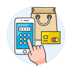 Phone Checkout Pin 1 Illustration from UX Colors Set
