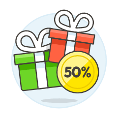 Gift Box Sale Illustration from UX Colors Set