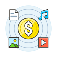 Subscription Income Illustration from UX Colors Set