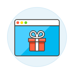 Gift Box Browser 2 Illustration from UX Colors Set