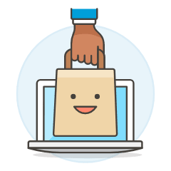 Online Shop Laptop 3 Illustration from UX Colors Set