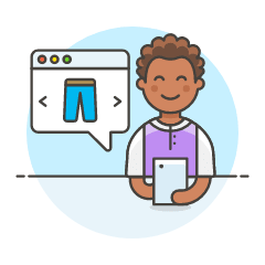 Phone App Catalog 4 Illustration from UX Colors Set