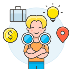 Product Search 2 Illustration from UX Colors Set