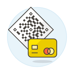 Qr Card Payment Illustration from UX Colors Set