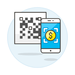 Qr Code Scan Illustration from UX Colors Set