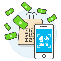 Qr Payment Illustration from UX Colors Set