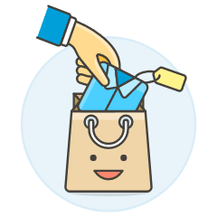 Shopping Bag Add 2 2 Illustration from UX Colors Set