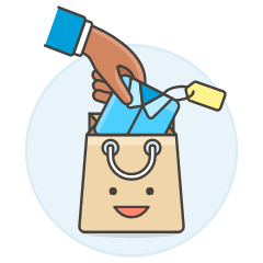 Shopping Bag Add 2 3 Illustration from UX Colors Set