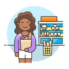 Bakery Shopping 1 3 Illustration from UX Colors Set
