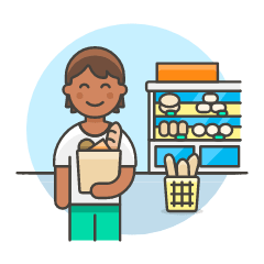 Bakery Shopping 1 6 Illustration from UX Colors Set