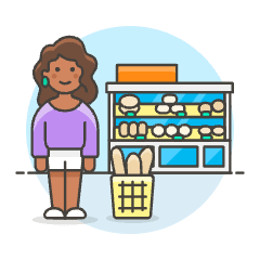 Bakery Shopping 2 3 Illustration from UX Colors Set