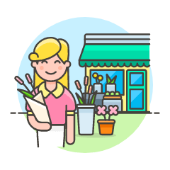 Flower Shopping 1 3 Illustration from UX Colors Set