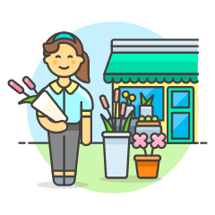 Flower Shopping 2 1 Illustration from UX Colors Set