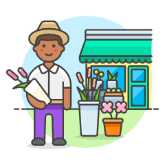 Flower Shopping 2 5 Illustration from UX Colors Set