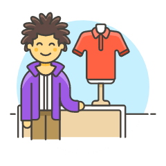 Garment Shopping 1 6 Illustration from UX Colors Set