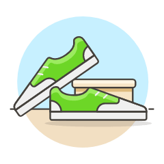 Green Sneakers Illustration from UX Colors Set