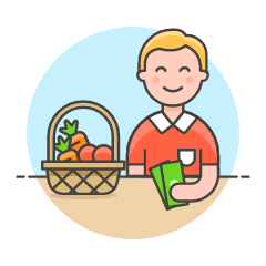 Grocery Shopping 2 1 Illustration from UX Colors Set