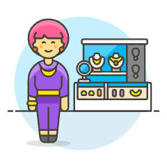 Jewelry Shopping 1 1 Illustration from UX Colors Set