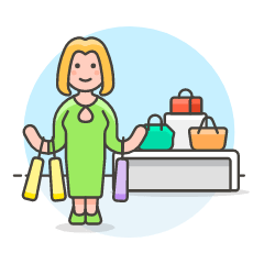 Purse Shopping 1 Illustration from UX Colors Set