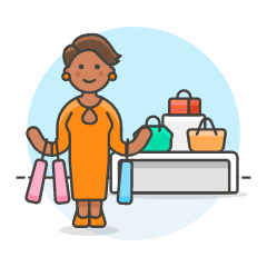 Purse Shopping 2 Illustration from UX Colors Set