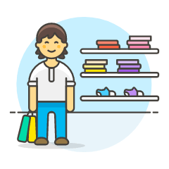 Shopping Man Section 3 Illustration from UX Colors Set