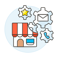 Store Information Illustration from UX Colors Set