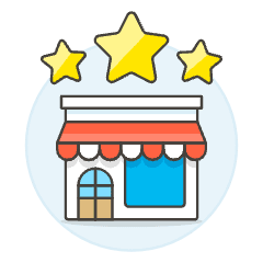 Store Rating Illustration from UX Colors Set